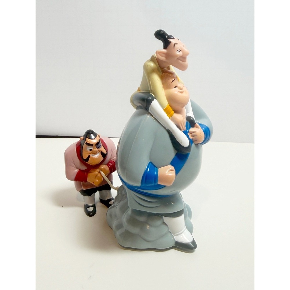 Vintage 1998 McDonald's Disney Mulan Chien-Po Yao Ling Working Toy 5" VIDEO